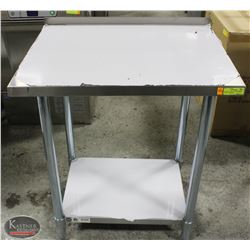 JOHNSON ROSE 24" X 30" S/S WORK TABLE W/ RISER &