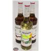 Image 1 : 3 MORIN SYRUP BOTTLES - 750ML