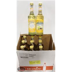 11 MORIN SUGAR FREE VANILLA SYRUP BOTTLES - 750ML