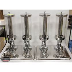 GROUP OF 2 COUNTERTOP DROP-IN COLD INSERT BEVERAGE