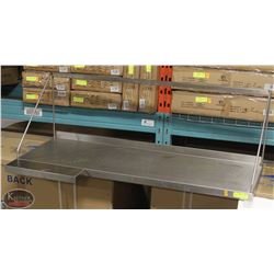 4' STAINLESS STEEL WALLSHELF 49-1/2" X 16"