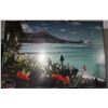 Image 1 : 6' X 4' TROPICAL OCEAN SCENE WALL HANGING