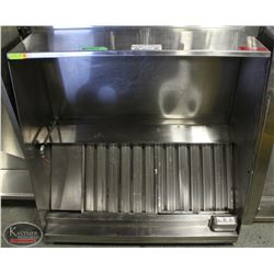 4' STAINLESS STEEL HOODVENT W/ GREASE CATCHERS