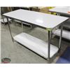 Image 2 : NEW JOHNSON ROSE 24" X 60" S/S WORK TABLE