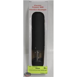NEW BLACK ELECTRIC PEPPER MILL