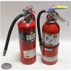 LOT OF 2 X 5LBS  CHARGED FIRE EXTINGUISHERS