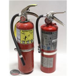 LOT OF 2 X 5LBS  CHARGED FIRE EXTINGUISHERS