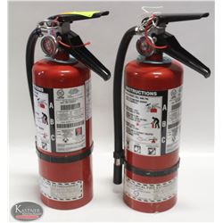 LOT OF 2 X 5LBS  CHARGED FIRE EXTINGUISHERS