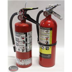 LOT OF 2 X 5LBS  CHARGED FIRE EXTINGUISHERS