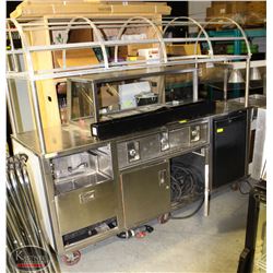 LARGE 7' COMMERCIAL PORTABLE KIOSK W/ CANOPY