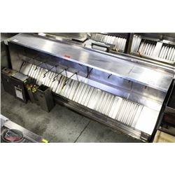 12' STAINLESS STEEL COMMERCIAL HOODVENT W/ GREASE