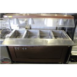 5FT 4-WELL VOLLRATH BUFFET TABLE ON CASTORS 3060W