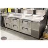 Image 2 : 8' S/S REFRIGERATED PREPSTATION W/ 6 DRAWERS