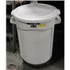 Image 1 : RUBBERMAID WHITE BIG BRUTE FOOD-GRADE / WASTE BIN