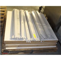 LOT OF E-Z RECT SNAP TOGETHER STORAGE SHELVING