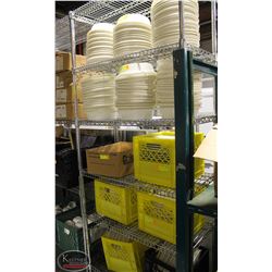 3' CHROME WIRE COMMERCIAL STORAGE RACK- 5 TIER