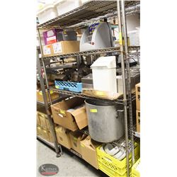 5-TIER CHROME WIRE RACK 48"X24"X75"