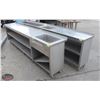 Image 1 : 2 STAINLESS STEEL RUNNING CABINETS W/ 3 VARYING