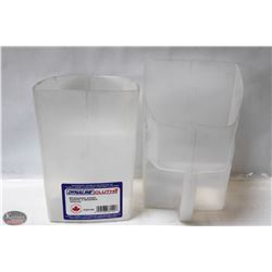 GROUP OF 2 NEW POLY MEASURING SCOOPS- 3L