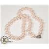Image 1 : #135-SEA SHELL PEARL NECKLACE  10mm/ 17"