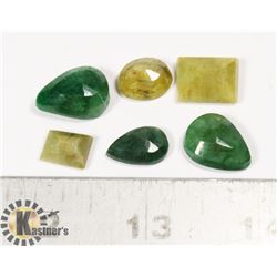 #165-EMERALD/ YELLOW SAPPHIRE 51.55ct