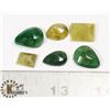 Image 1 : #165-EMERALD/ YELLOW SAPPHIRE 51.55ct