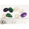 Image 1 : #163-EMERALD/ AMETHYST/ FRESH WATER PEARL
