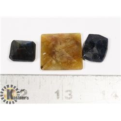 #181-YELLOW/ BLUE SAPPHIRE GEMSTONE 69.85ct