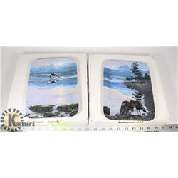 LOT OF TWO EAGLE THEME BRADFORD EXCHANGE