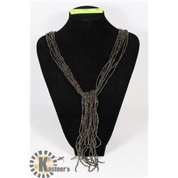 METALLIC TONED BEAD NECKLACE
