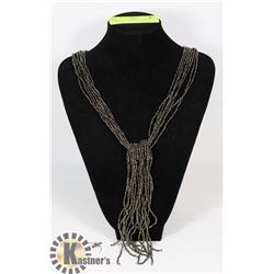 METALLIC TONED BEAD NECKLACE