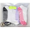 Image 1 : 3PK LADIES ANKLE SOCKS
