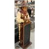 Image 3 : 70" COWBOY STATUE W/ CHALKBOARD