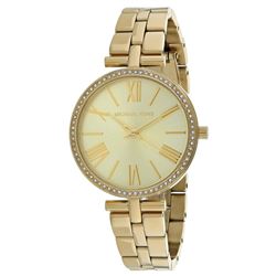 NEW MICHAEL KORS YELLOW GOLD TONE 34MM MSRP $300