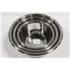 Image 2 : 3 NEW PROGRADE STAINLESS STEEL MIXING BOWLS
