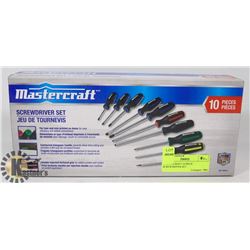 MASTERCRAFT 10 PIECE SCREWDRIVER SET