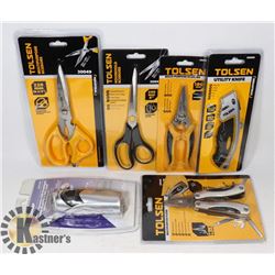 SEALED 6 ITEMS HOUSEHOLD SCISSORS