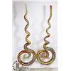 Image 1 : SET OF 2 HAND BLOWN SWIRL