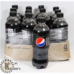 FLAT OF PEPSI ZERO 591ML BOTTLES