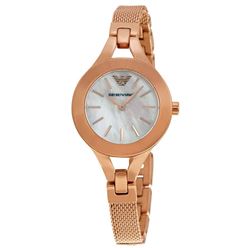 NEW ARMANI SILVER DIAL ROSE GOLD TONE MSRP $415