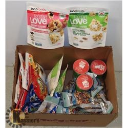 BOX OF NEW CANDIES & CHIPS