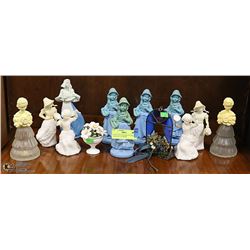 ELEVEN VINTAGE PRETTY LITTLE LADY BOTTLES FROM