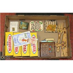 FLAT OF VARIOUS ESTATE COLLECTIBLE ITEMS