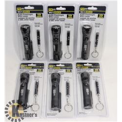 CASE WITH 6 FLASHLIGHT SETS