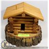 Image 1 : WOOD CABIN- HANDMADE FOLK ART PIECE MADE IN 1978
