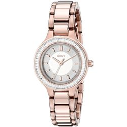 NEW DKNY 28MM CRYSTAL BEZEL ROSEGOLD TONE MSRP$237