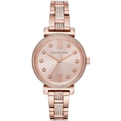 NEW MICHAEL KORS 36MM ROSE-GOLD TONE MSRP $375