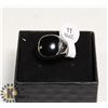 Image 1 : BLACK AND SILVER MENS RING SIZE 11