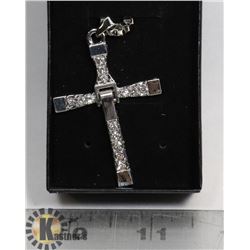 SILVER ALLOY CROSS NECKLACE