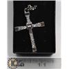Image 1 : SILVER ALLOY CROSS NECKLACE